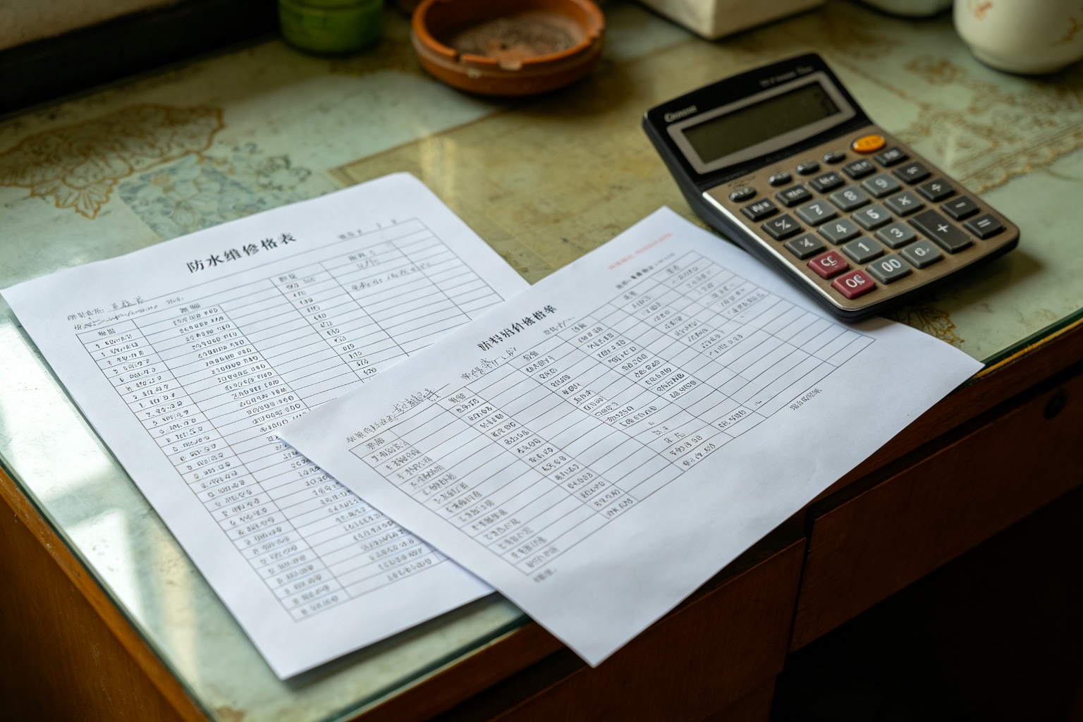 防水补漏综合施工完成效果