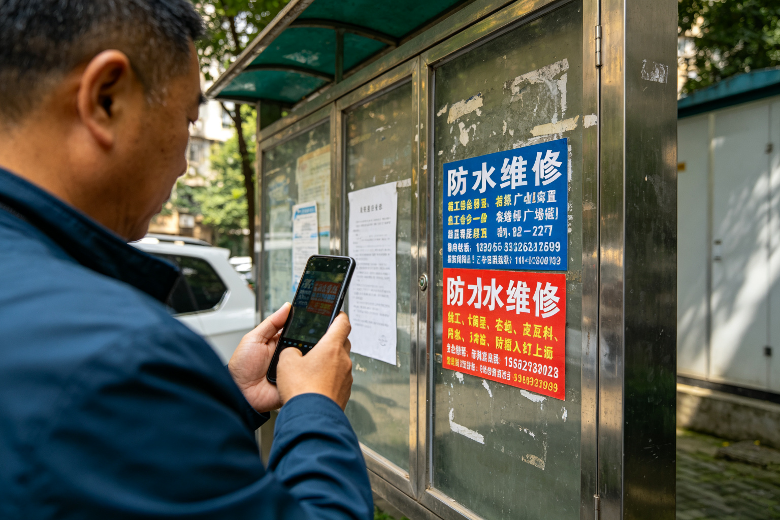 防水补漏综合施工前问题现场