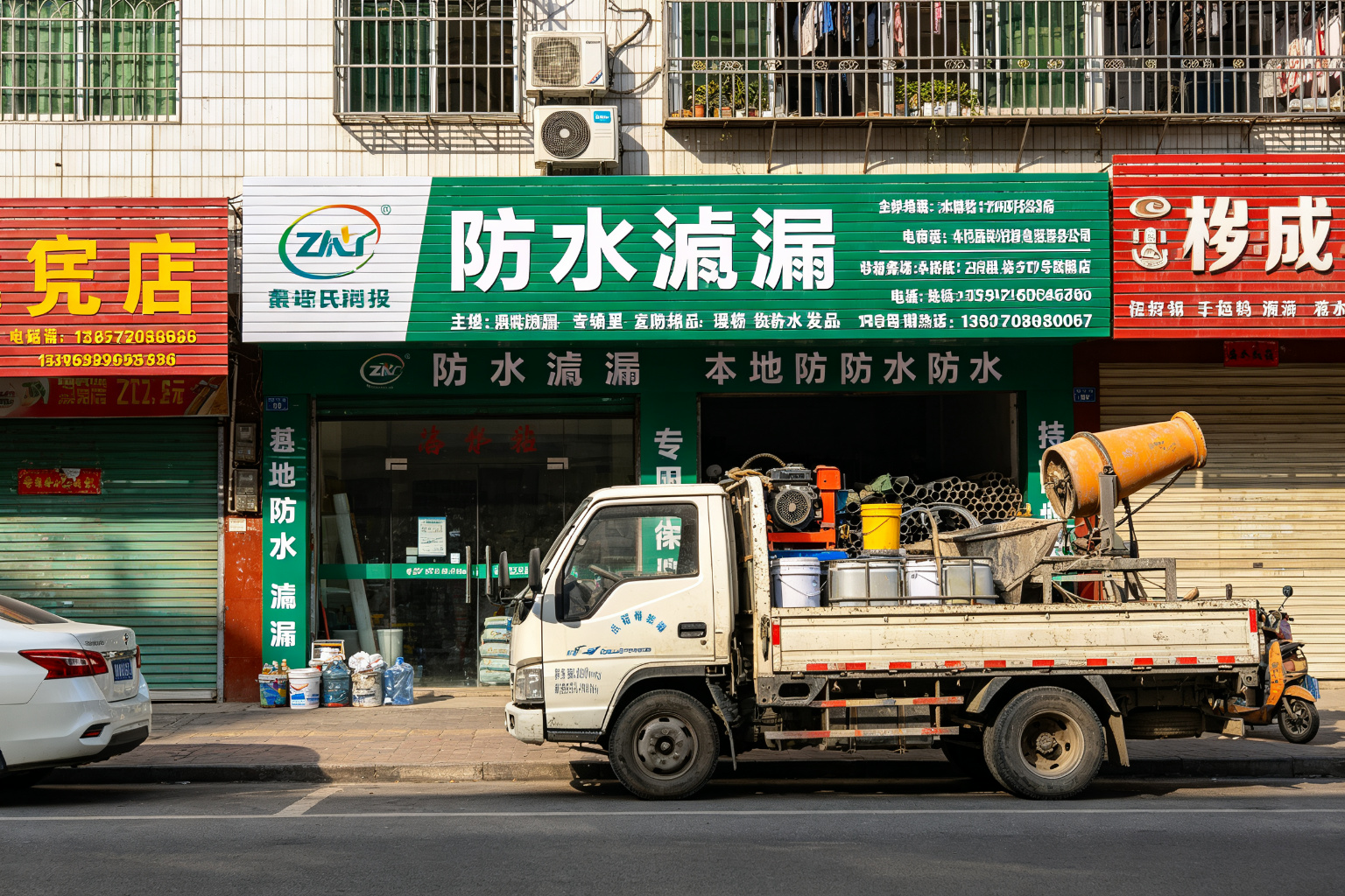 防水补漏综合施工完成效果