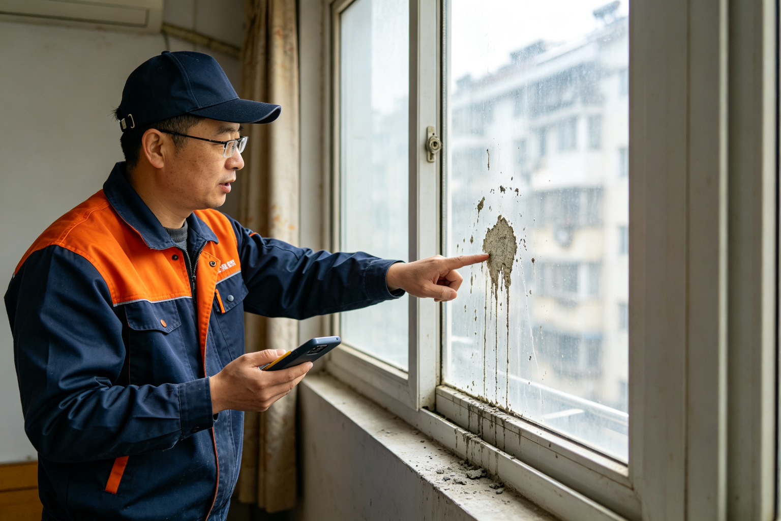 窗户飘窗防水专业施工过程