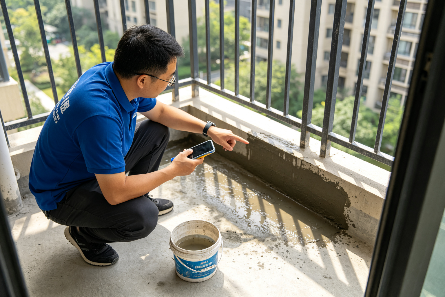 阳台防水专业施工过程