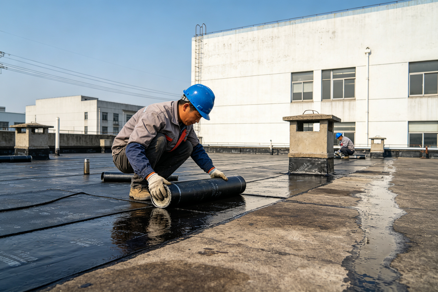 上海地域防水施工前问题现场