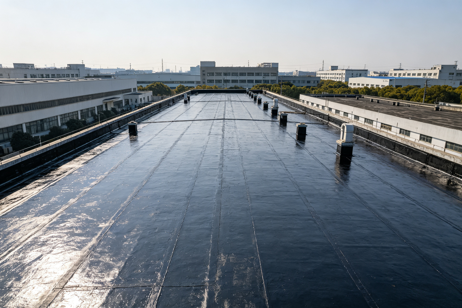 上海地域防水施工完成效果