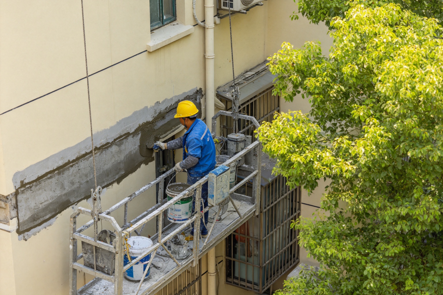 上海地域防水施工前问题现场