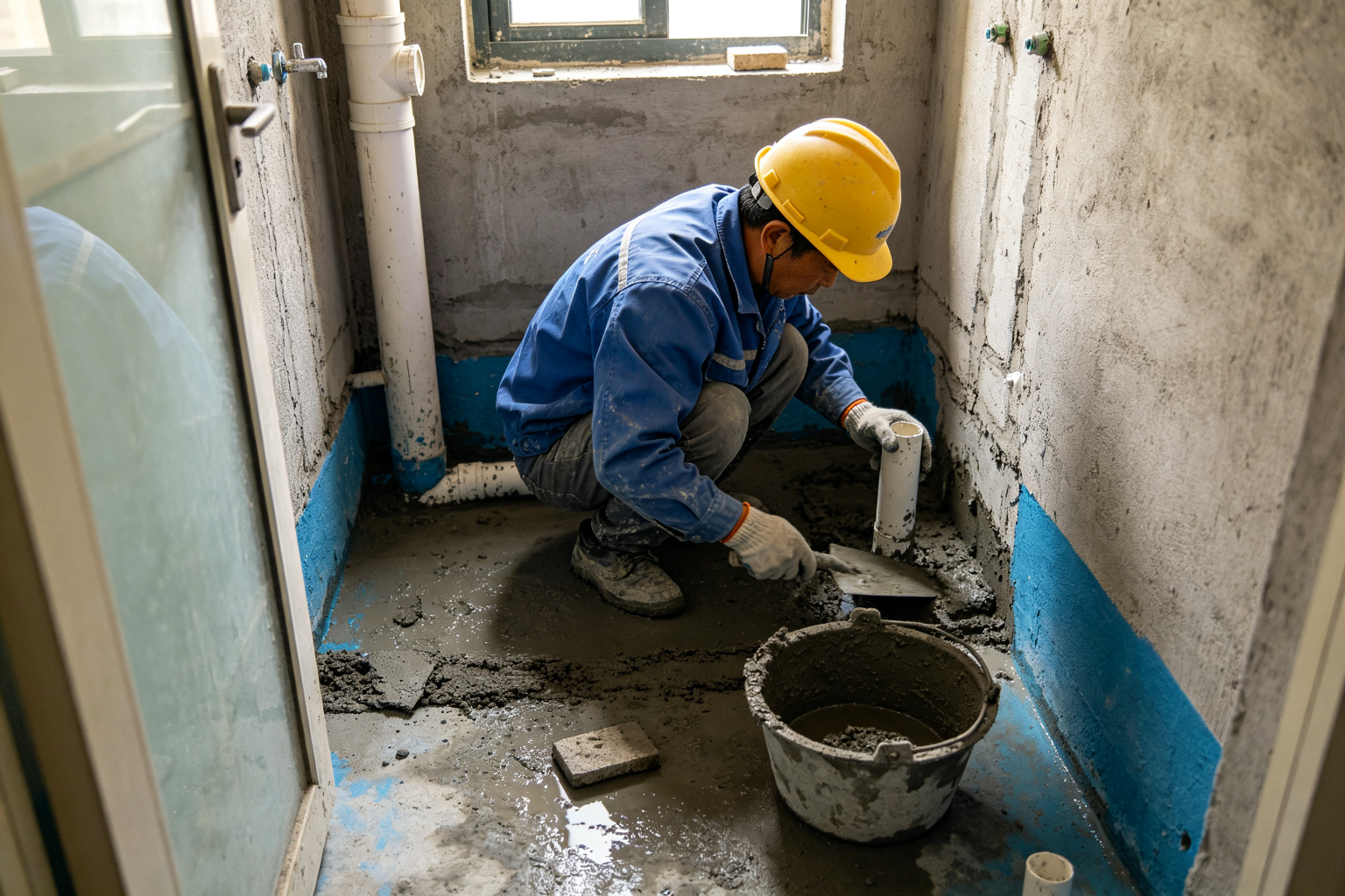 上海地域防水施工前问题现场